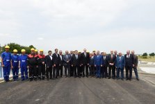 Президент Ильхам Алиев принял участие в открытии установки магистрального канала Шамкир-Самух-Геранбой на пересечении с Шелковым путем  (ФОТО)