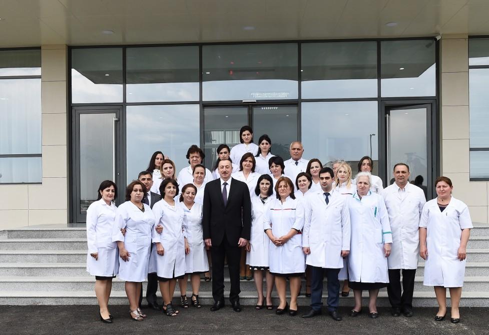 President Aliyev inaugurates Naftalan City Central Hospital (PHOTO)