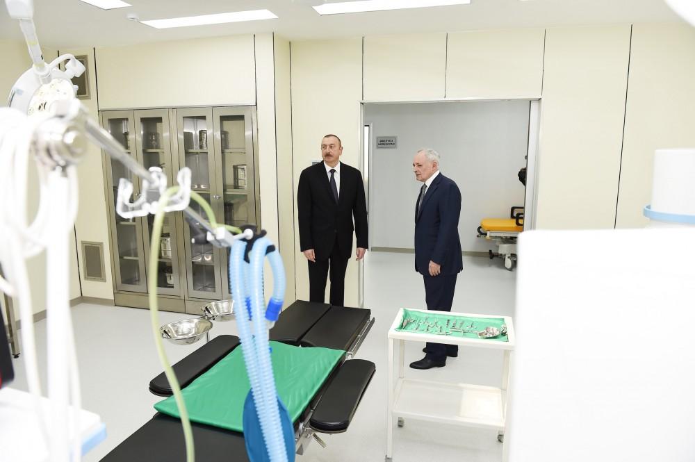 President Aliyev inaugurates Naftalan City Central Hospital (PHOTO)