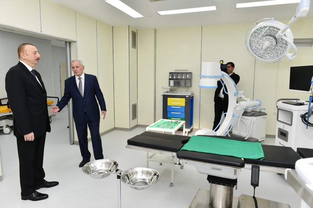 President Aliyev inaugurates Naftalan City Central Hospital (PHOTO)