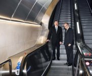 Президент Ильхам Алиев принял участие в открытии станции метро "Сахиль" после капремонта и реконструкции (ФОТО)