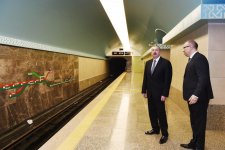 Президент Ильхам Алиев принял участие в открытии станции метро "Сахиль" после капремонта и реконструкции (ФОТО)