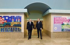 Президент Ильхам Алиев принял участие в открытии станции метро "Сахиль" после капремонта и реконструкции (ФОТО)