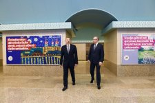Президент Ильхам Алиев принял участие в открытии станции метро "Сахиль" после капремонта и реконструкции (ФОТО)