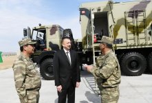 Президент Азербайджана Ильхам Алиев принял участие в открытии N-ской воинской части минобороны (ФОТО)