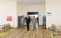 Президент Азербайджана Ильхам Алиев принял участие в открытии N-ской воинской части минобороны (ФОТО)