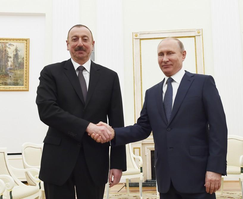 President Aliyev: Azerbaijan-Russia political interaction at very high level (PHOTO)
