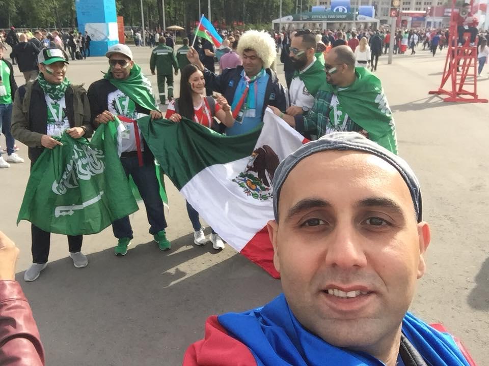 Азербайджанcкие болельщики на чемпионате мира по футболу в России (ФОТО)