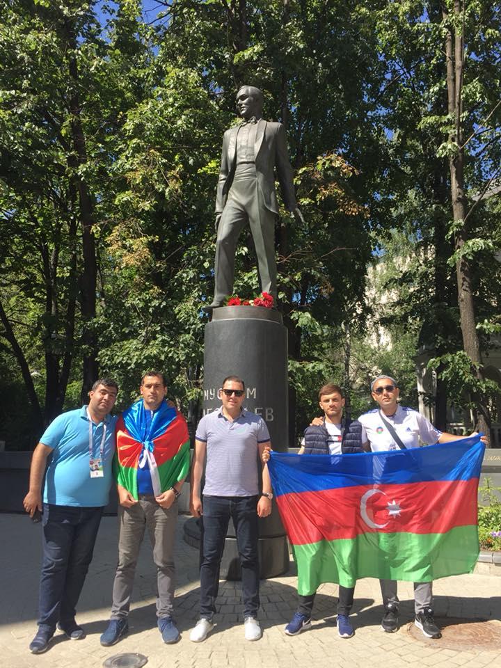 Азербайджанcкие болельщики на чемпионате мира по футболу в России (ФОТО)