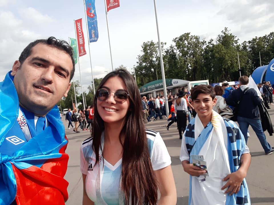 Азербайджанcкие болельщики на чемпионате мира по футболу в России (ФОТО)