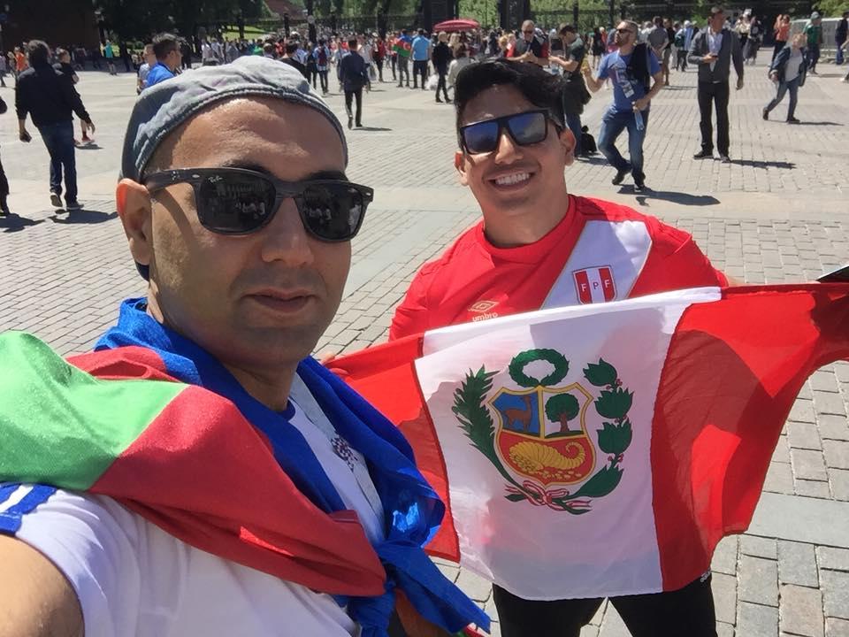 Азербайджанcкие болельщики на чемпионате мира по футболу в России (ФОТО)