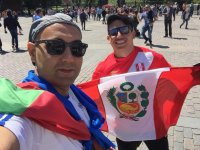 Азербайджанcкие болельщики на чемпионате мира по футболу в России (ФОТО)