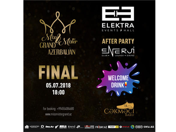 В Баку пройдет финал Miss & Mister Grand Azerbaijan 2018