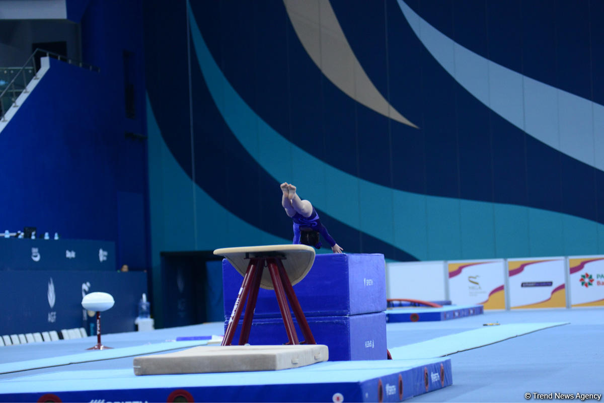 Стартовал второй день соревнований Первенства Азербайджана и Чемпионата Баку по спортивной гимнастике (ФОТО)