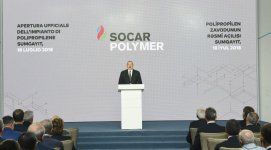 Presidents of Azerbaijan, Italy attend opening of polypropylene plant in Sumgait city (PHOTO)
