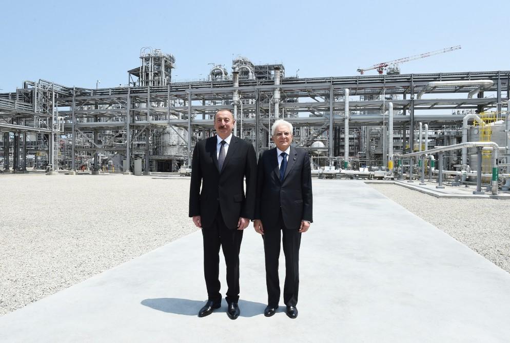 Presidents of Azerbaijan, Italy attend opening of polypropylene plant in Sumgait city (PHOTO)