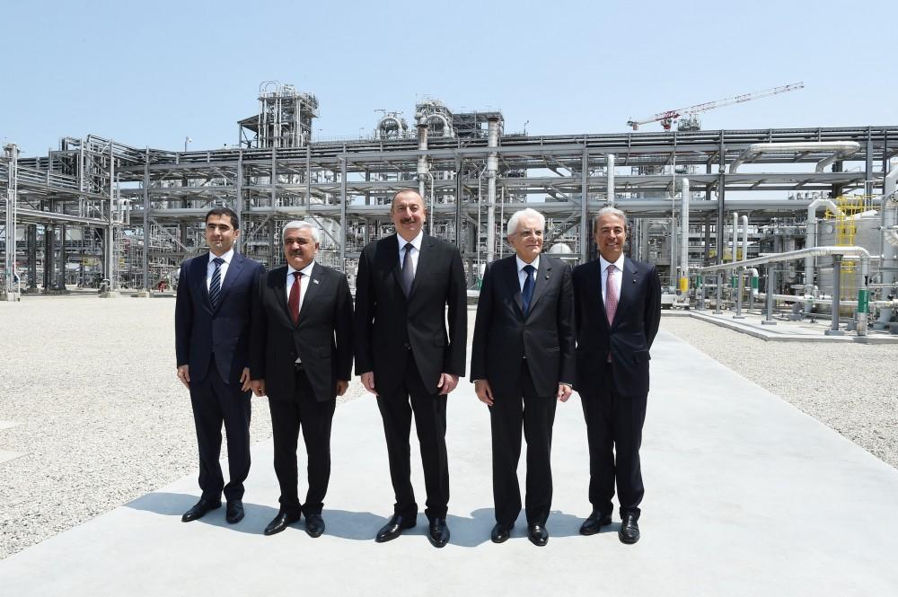 Presidents of Azerbaijan, Italy attend opening of polypropylene plant in Sumgait city (PHOTO)