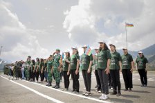 В Габале открылся военно-патриотический лагерь волонтеров (ФОТО)