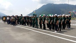 В Габале открылся военно-патриотический лагерь волонтеров (ФОТО)