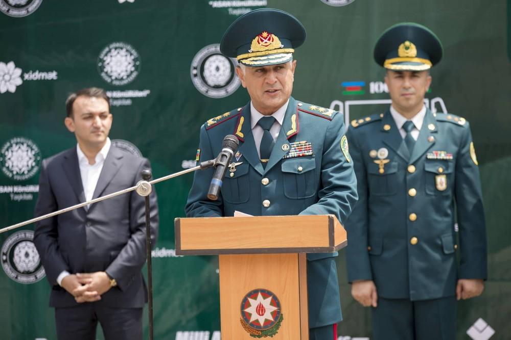 В Габале открылся военно-патриотический лагерь волонтеров (ФОТО)