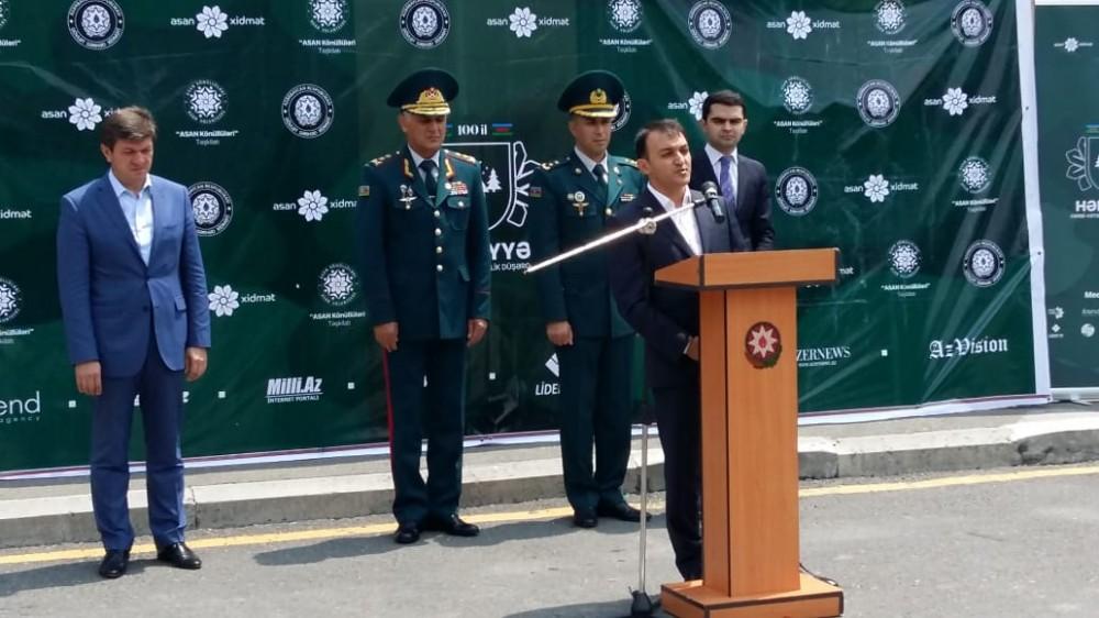В Габале открылся военно-патриотический лагерь волонтеров (ФОТО)
