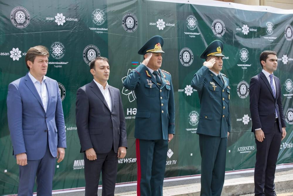В Габале открылся военно-патриотический лагерь волонтеров (ФОТО)