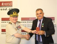 Trend deputy director general awarded medal of Azerbaijan Veterans Organization (PHOTO)