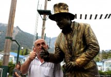 В Габале очень красиво, у нас море эмоций – живые скульптуры из Украины (ФОТО)