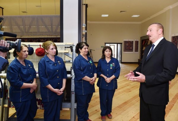 Ilham Aliyev: Carpet making in Azerbaijan has very long history, bright future