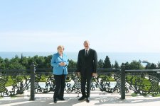 Official welcome ceremony held for German Chancellor Angela Merkel