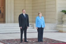 Official welcome ceremony held for German Chancellor Angela Merkel