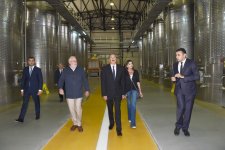 President Ilham Aliyev, first lady Mehriban Aliyeva attend opening of vine-growing and wine-making complex of Shirvan wines LLC in Shamakhi district (PHOTO)