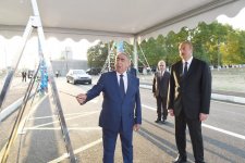 President Ilham Aliyev attends inauguration of Kurdmashi-Kalband-Girk highway after reconstruction and repair (PHOTO)