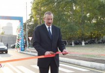 President Ilham Aliyev attends inauguration of Kurdmashi-Kalband-Girk highway after reconstruction and repair (PHOTO)