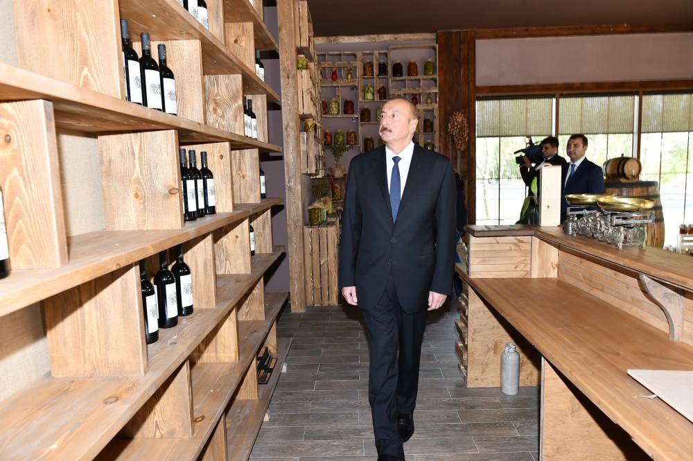 President Ilham Aliyev, first lady Mehriban Aliyeva attend opening of vine-growing and wine-making complex of Shirvan wines LLC in Shamakhi district (PHOTO)