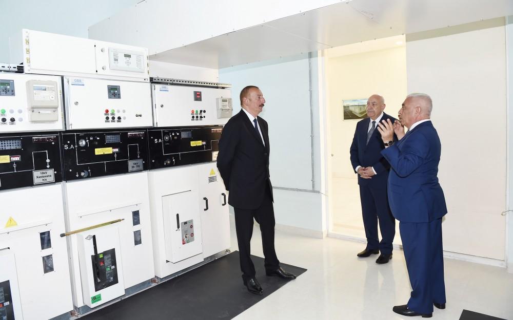 President Ilham Aliyev launches newly-reconstructed 110/35/10 kV Ismayilli substation (PHOTO)