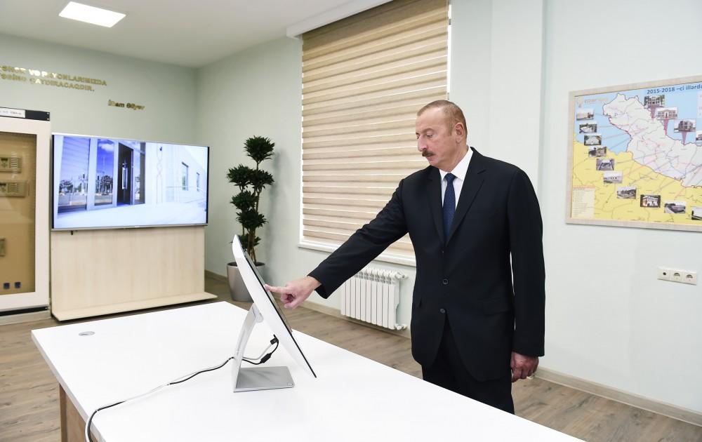 President Ilham Aliyev launches newly-reconstructed 110/35/10 kV Ismayilli substation (PHOTO)
