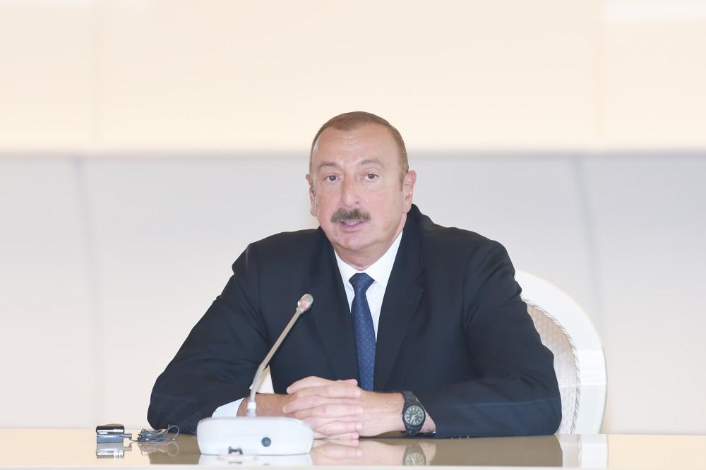 Президент Ильхам Алиев: Немецкие компании могут оказать содействие Азербайджану в развитии ненефтяного сектора