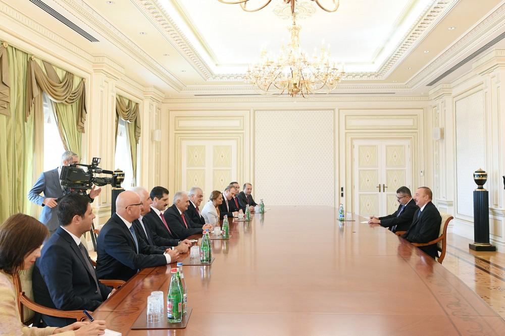 President Aliyev receives Speaker of Grand National Assembly of Turkey (PHOTO)