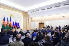 Президенты Азербайджана и России выступили с заявлениями для прессы (ФОТО)