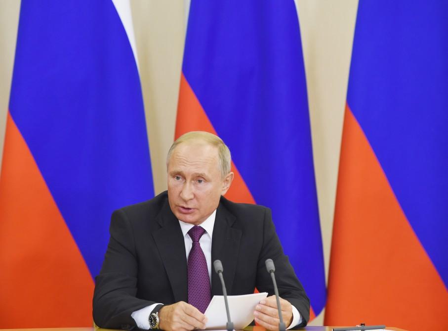 Президенты Азербайджана и России выступили с заявлениями для прессы (ФОТО)