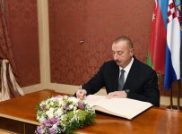 Cостоялся рабочий обед Президента Азербайджана с премьер-министром Хорватии (ФОТО)