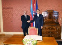 Cостоялся рабочий обед Президента Азербайджана с премьер-министром Хорватии (ФОТО)