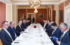Cостоялся рабочий обед Президента Азербайджана с премьер-министром Хорватии (ФОТО)