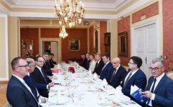 Cостоялся рабочий обед Президента Азербайджана с премьер-министром Хорватии (ФОТО)