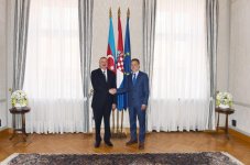 Президент Ильхам Алиев встретился с председателем парламента Хорватии (ФОТО)