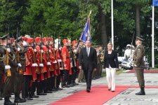 В Загребе состоялась церемония официальной встречи Президента Ильхама Алиева (ФОТО)
