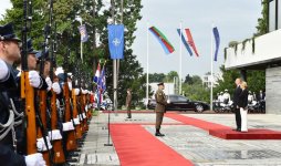 В Загребе состоялась церемония официальной встречи Президента Ильхама Алиева (ФОТО)