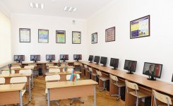 Ilham Aliyev views conditions created at school in Zabrat after overhaul (PHOTO)