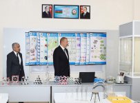 Ilham Aliyev views conditions created at school in Zabrat after overhaul (PHOTO)